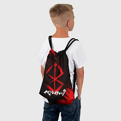 Рюкзак-мешок БЕРСЕРК лого и надпись, цвет: 3D-принт — фото 2