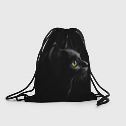 Рюкзак-мешок Черный кот, цвет: 3D-принт