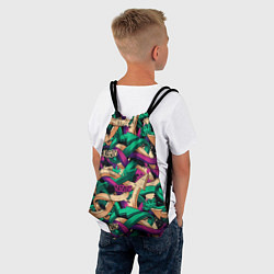 Рюкзак-мешок Граффити стрелы, цвет: 3D-принт — фото 2
