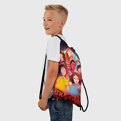 Рюкзак-мешок Очень Странные Дела Арт, цвет: 3D-принт — фото 2
