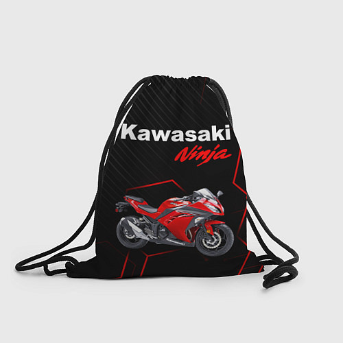 Мешок для обуви KAWASAKI NINJA КАВАСАКИ / 3D-принт – фото 1