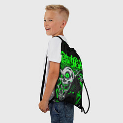 Рюкзак-мешок Сектор Газа кислотно зеленый, цвет: 3D-принт — фото 2