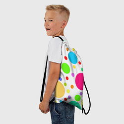Рюкзак-мешок Polka dot, цвет: 3D-принт — фото 2