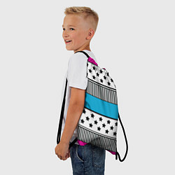 Рюкзак-мешок Молодежный современный узор, цвет: 3D-принт — фото 2
