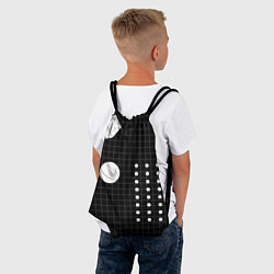 Рюкзак-мешок Черно-белые фигуры 3D, цвет: 3D-принт — фото 2