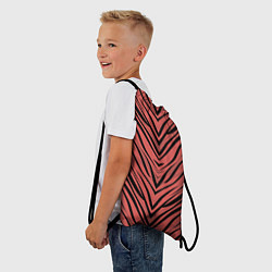 Рюкзак-мешок Полосатый тигровый узор, цвет: 3D-принт — фото 2