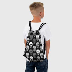Рюкзак-мешок Черно-белый готический, цвет: 3D-принт — фото 2