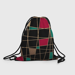 Рюкзак-мешок Модный абстрактный узор, цвет: 3D-принт