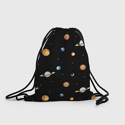 Рюкзак-мешок Планеты в космосе, цвет: 3D-принт