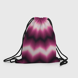 Рюкзак-мешок Черно-пурпурный калейдоскоп, цвет: 3D-принт