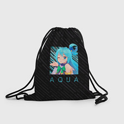 Рюкзак-мешок Аква Aqua Коносуба KonoSuba, цвет: 3D-принт