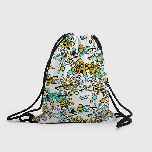 Мешок для обуви Абстрактный современный узор в стиле граффити / 3D-принт – фото 1