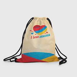 Мешок для обуви Heart I love Armenia