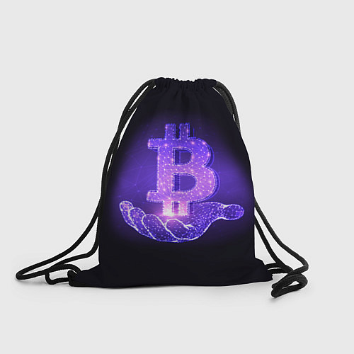 Мешок для обуви BITCOIN IN HAND БИТКОИН / 3D-принт – фото 1