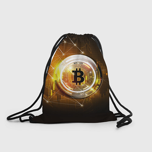 Мешок для обуви КРИПТОВАЛЮТА БИТКОИН / 3D-принт – фото 1
