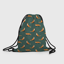 Рюкзак-мешок Лисы паттерн, цвет: 3D-принт