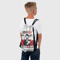 Рюкзак-мешок Палермо Професор Денвер Бумажный дом, цвет: 3D-принт — фото 2