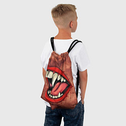 Рюкзак-мешок Пасть, цвет: 3D-принт — фото 2