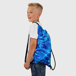 Рюкзак-мешок Голубая Вода Текстура, цвет: 3D-принт — фото 2