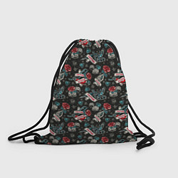 Рюкзак-мешок TATTOO, цвет: 3D-принт