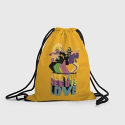 Рюкзак-мешок Всё что тебе нужно это любовь, цвет: 3D-принт