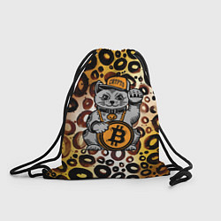 Рюкзак-мешок BitCoin кот, цвет: 3D-принт