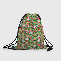 Рюкзак-мешок Новогодние Персонажи, цвет: 3D-принт