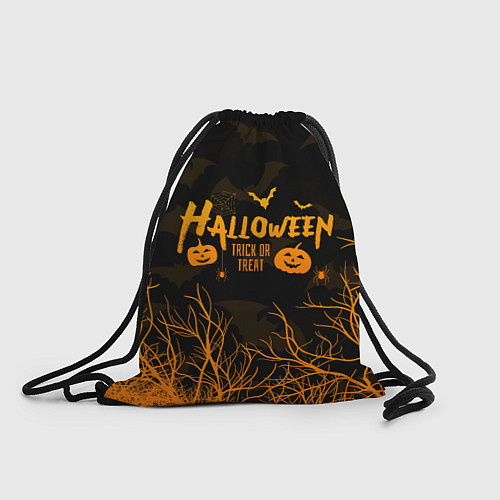 Мешок для обуви HALLOWEEN FOREST BATS ЛЕТУЧИЕ МЫШИ В ЛЕСУ ХЕЛЛОУИН / 3D-принт – фото 1