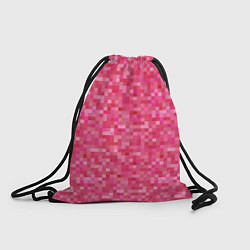 Рюкзак-мешок Цикламеновая пиксельная абстракция, цвет: 3D-принт