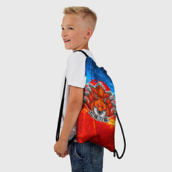 Рюкзак-мешок Огненная лисичка, цвет: 3D-принт — фото 2