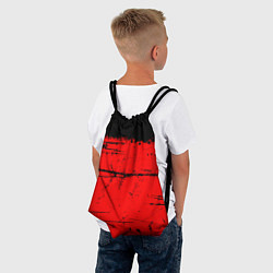 Рюкзак-мешок КРАСНЫЙ ГРАНЖ RED GRUNGE, цвет: 3D-принт — фото 2