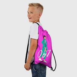Рюкзак-мешок Игрок в кальмара 067, цвет: 3D-принт — фото 2
