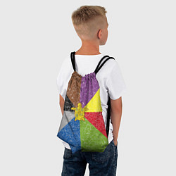 Рюкзак-мешок Черепаха на фоне АПВ 8 1 15, цвет: 3D-принт — фото 2