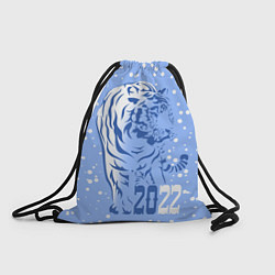 Рюкзак-мешок Голубой водяной тигр, цвет: 3D-принт