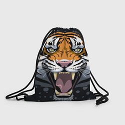 Рюкзак-мешок Амурский тигр в ночи, цвет: 3D-принт