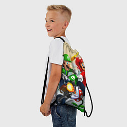 Рюкзак-мешок MarioHelmet, цвет: 3D-принт — фото 2