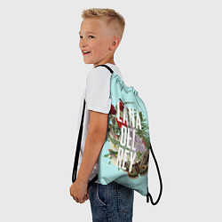 Рюкзак-мешок Цветочная Лана, цвет: 3D-принт — фото 2