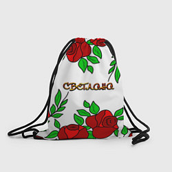Рюкзак-мешок Светлана в розах, цвет: 3D-принт