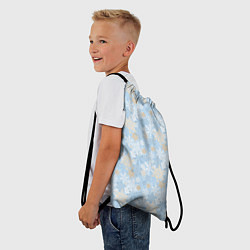 Рюкзак-мешок Узоры Снежинки, цвет: 3D-принт — фото 2