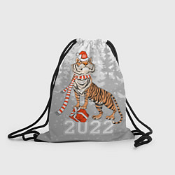 Рюкзак-мешок Тигр с подарками, цвет: 3D-принт