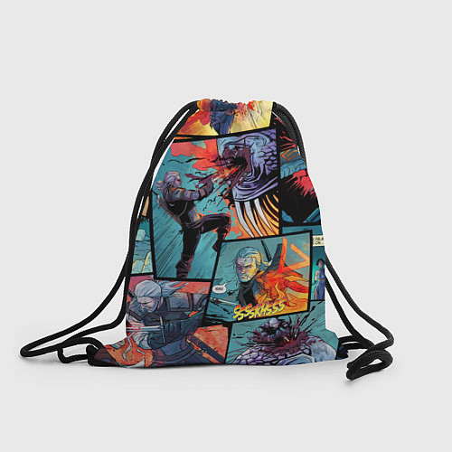 Мешок для обуви Ведьмак The Witcher комикс / 3D-принт – фото 1