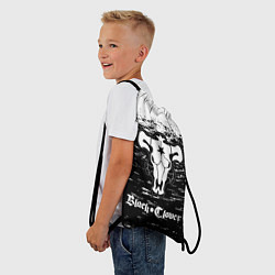Рюкзак-мешок Чёрный клевер: Бык, цвет: 3D-принт — фото 2