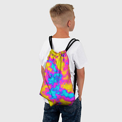 Рюкзак-мешок Яркая абстракция космических красок, цвет: 3D-принт — фото 2