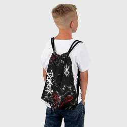 Рюкзак-мешок Берсерк Черная маска, цвет: 3D-принт — фото 2