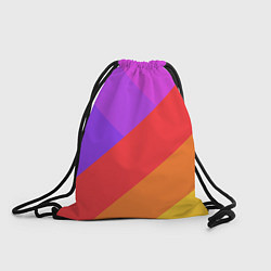 Рюкзак-мешок РАДУЖНАЯ ГЕОМЕТРИЯ RAINBOW GEOMETRY, цвет: 3D-принт