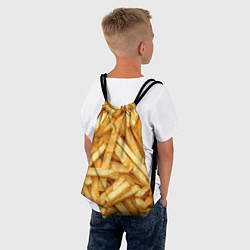 Рюкзак-мешок Картошка фриФастфуд, цвет: 3D-принт — фото 2