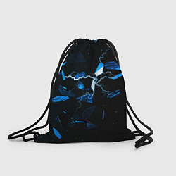 Рюкзак-мешок Осколки стекла и молния, цвет: 3D-принт