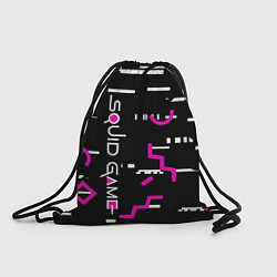 Рюкзак-мешок Squid Gam: Узоры, цвет: 3D-принт