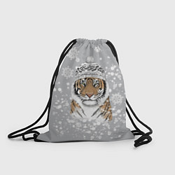 Рюкзак-мешок Снежный тигр, цвет: 3D-принт