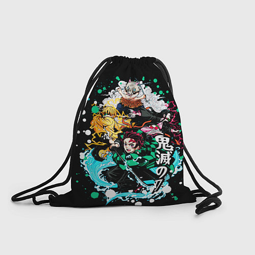 Мешок для обуви Клинок рассекающий демонов главные герои / 3D-принт – фото 1